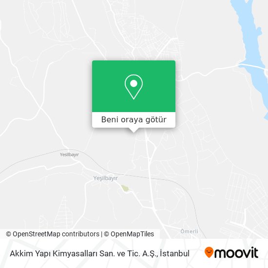 Akkim Yapı Kimyasalları San. ve Tic. A.Ş. harita