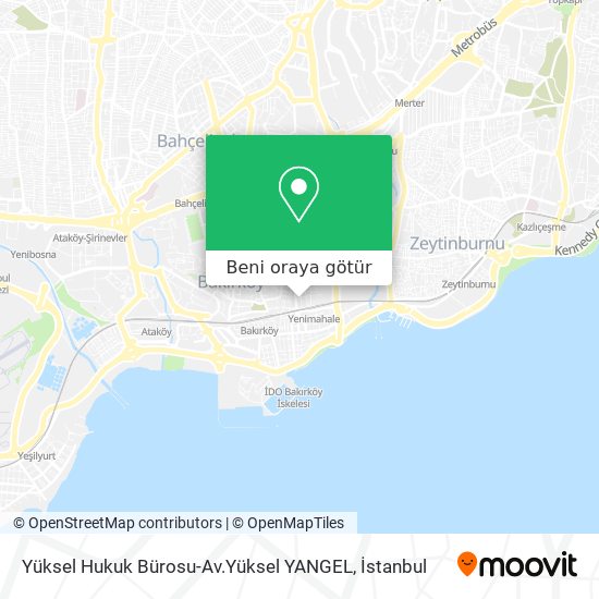 Yüksel Hukuk Bürosu-Av.Yüksel YANGEL harita