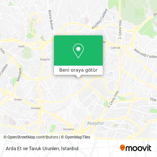 Arda Et ve Tavuk Urunlerı harita