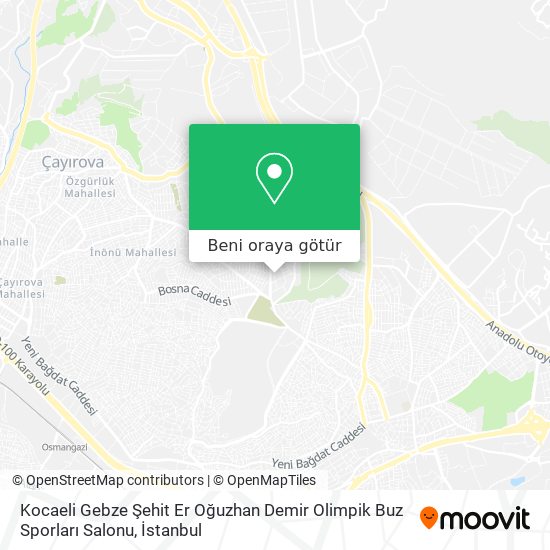 Kocaeli Gebze Şehit Er Oğuzhan Demir Olimpik Buz Sporları Salonu harita