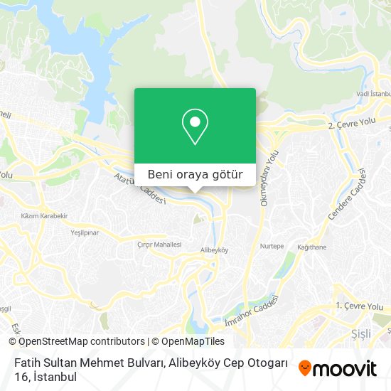 Fatih Sultan Mehmet Bulvarı, Alibeyköy Cep Otogarı 16 harita