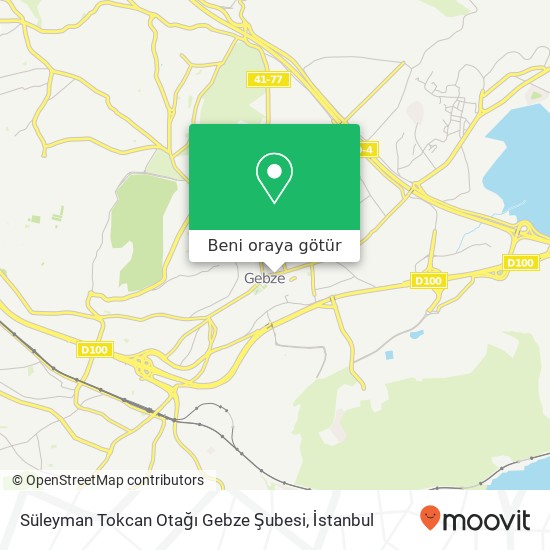 Süleyman Tokcan Otağı Gebze Şubesi harita