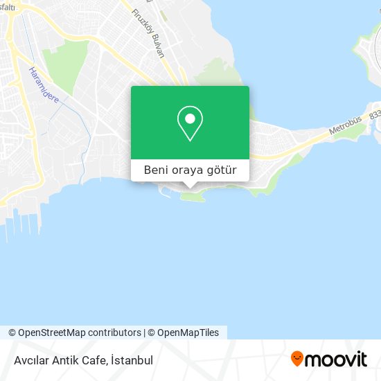 Avcılar Antik Cafe harita