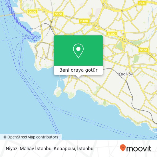 Niyazi Manav İstanbul Kebapcısı harita