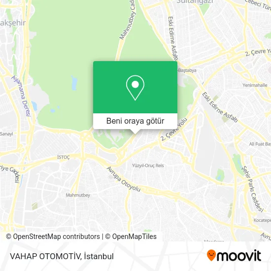 VAHAP OTOMOTİV harita