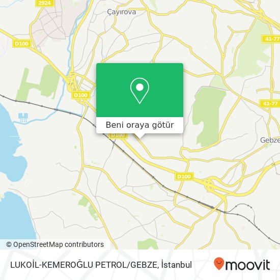 LUKOİL-KEMEROĞLU PETROL/GEBZE harita