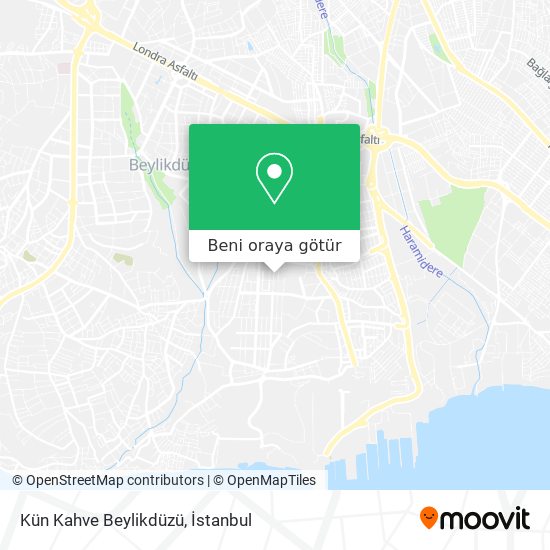 Kün Kahve Beylikdüzü harita