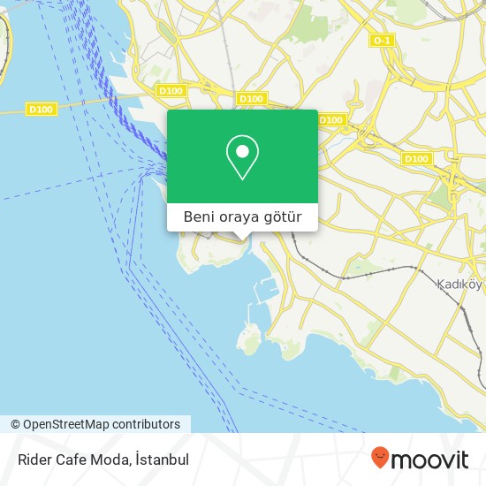 Rider Cafe Moda, Dr. Esat Işık Caddesi 34710 Caferağa, İstanbul harita