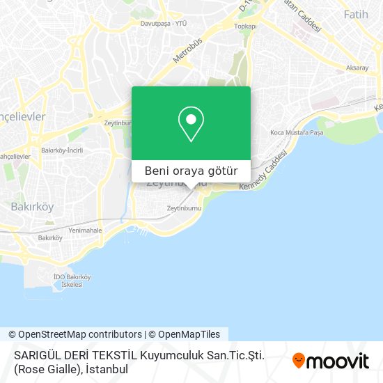 SARIGÜL DERİ TEKSTİL Kuyumculuk San.Tic.Şti.(Rose Gialle) harita
