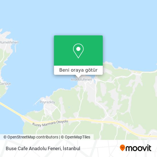 Buse Cafe Anadolu Feneri harita