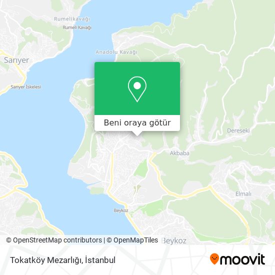 Tokatköy Mezarlığı harita