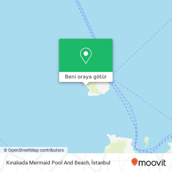 Kınalıada Mermaid Pool And Beach harita