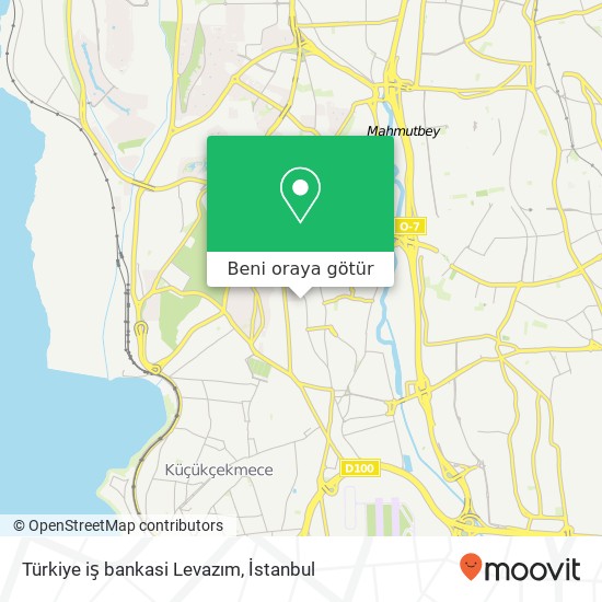 Türkiye iş bankasi Levazım harita