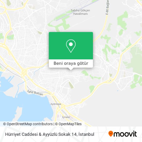 Hürriyet Caddesi & Ayyüzlü Sokak 14 harita