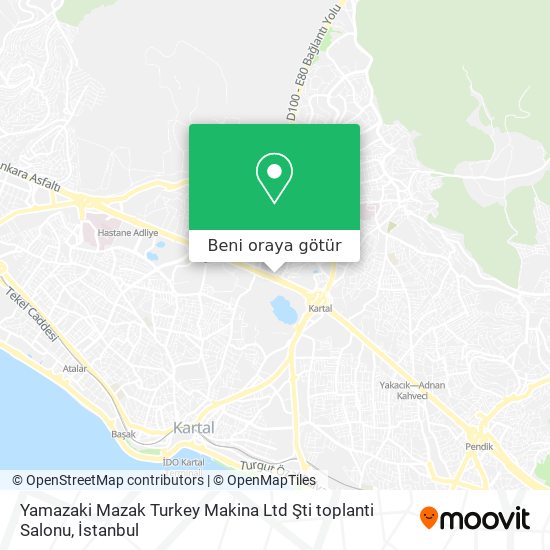 Yamazaki Mazak Turkey Makina Ltd Şti toplanti Salonu harita