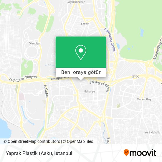 Yaprak Plastik (Askı) harita