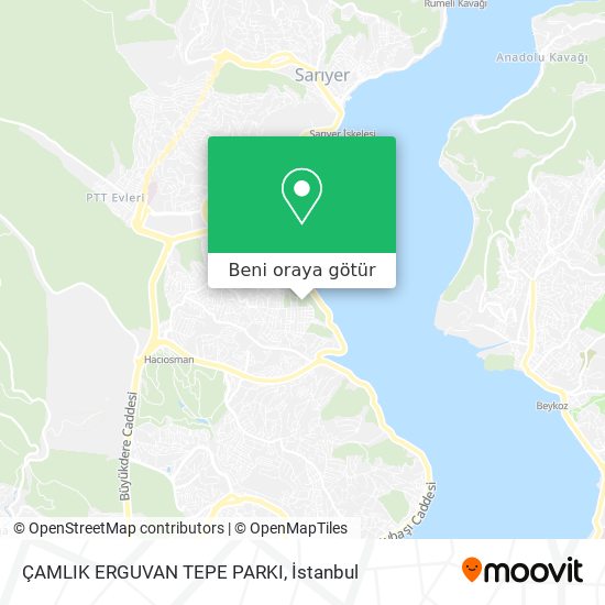 ÇAMLIK ERGUVAN TEPE PARKI harita