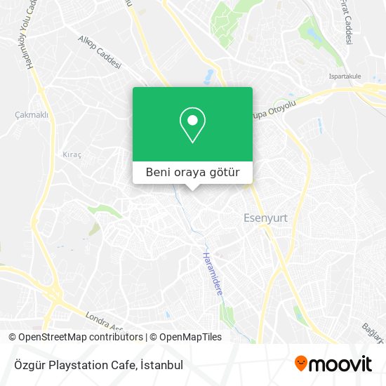 Özgür Playstation Cafe harita