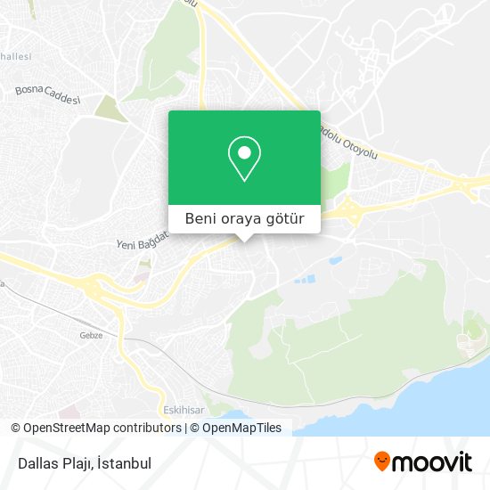 Dallas Plajı harita