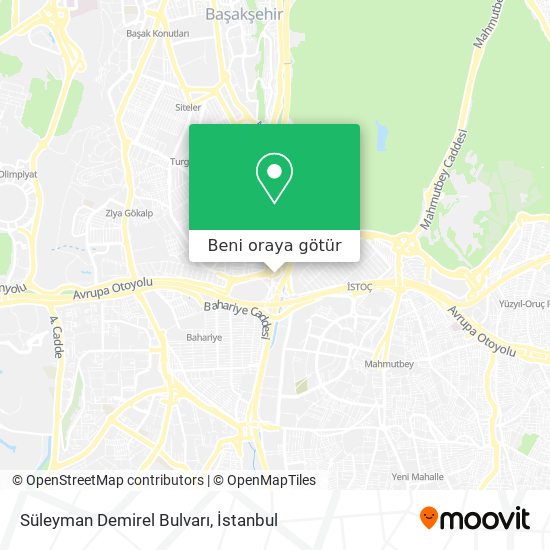 Süleyman Demirel Bulvarı harita