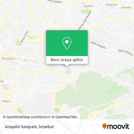 Ataşehir lunapark harita