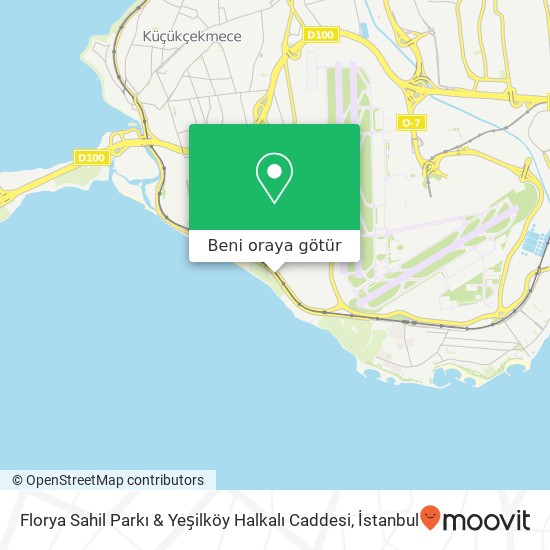 Florya Sahil Parkı & Yeşilköy Halkalı Caddesi harita