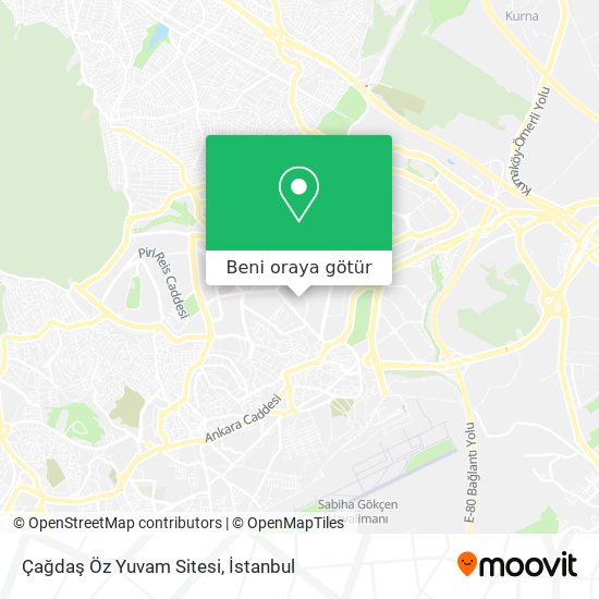 Çağdaş Öz Yuvam Sitesi harita
