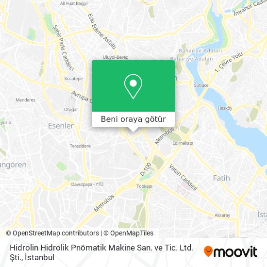 Hidrolin Hidrolik Pnömatik Makine San. ve Tic. Ltd. Şti. harita