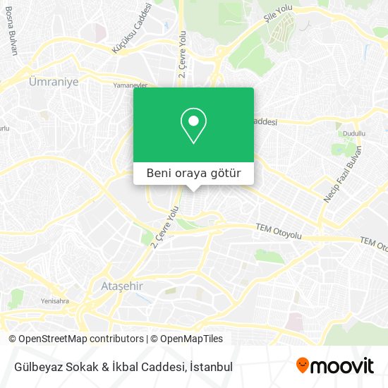Gülbeyaz Sokak & İkbal Caddesi harita
