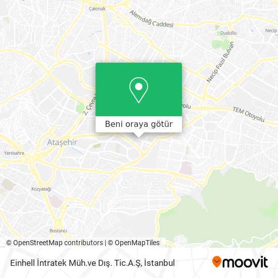 Einhell İntratek Müh.ve Dış. Tic.A.Ş harita