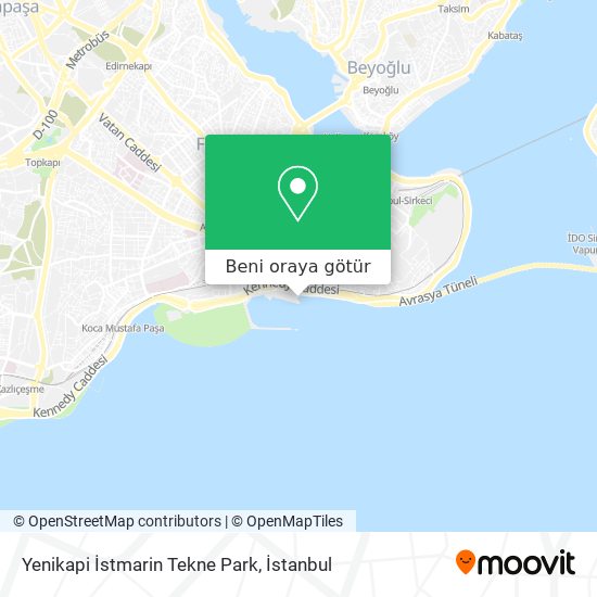 Yenikapi İstmarin Tekne Park harita