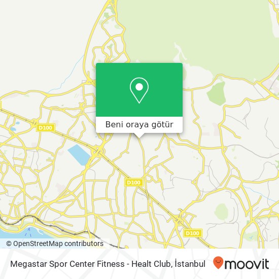 Megastar Spor Center Fitness - Healt Club harita