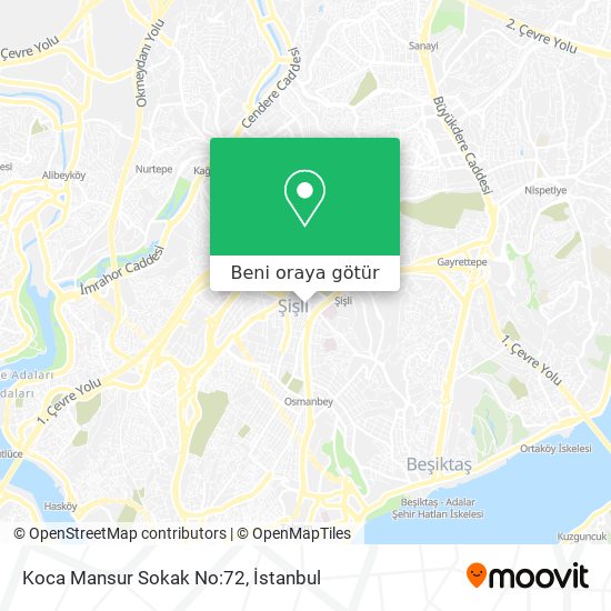 Koca Mansur Sokak No:72 harita