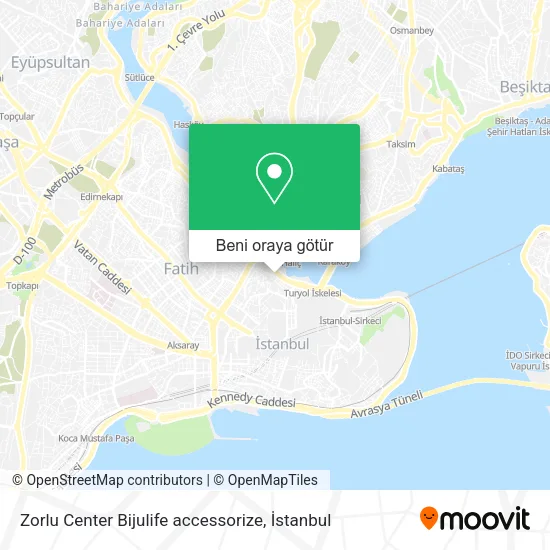 Zorlu Center Bijulife accessorize harita
