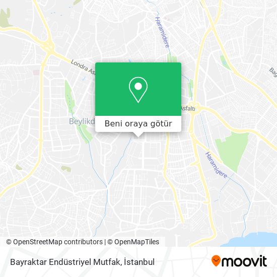 Bayraktar Endüstriyel Mutfak harita
