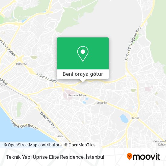 Teknik Yapı Uprise Elite Residence harita