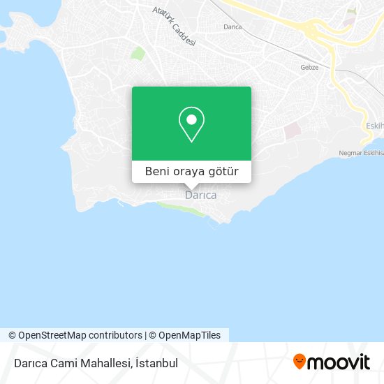 Darıca Cami Mahallesi harita