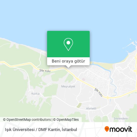 Işık Üniversitesi / DMF Kantin harita