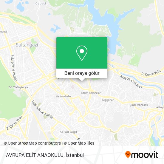 AVRUPA ELİT ANAOKULU harita