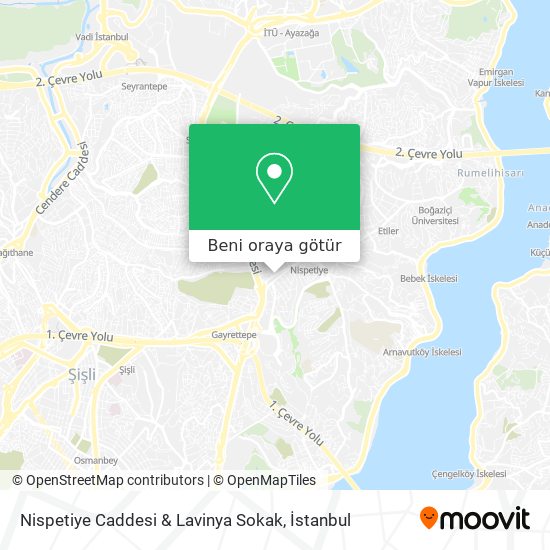Nispetiye Caddesi & Lavinya Sokak harita