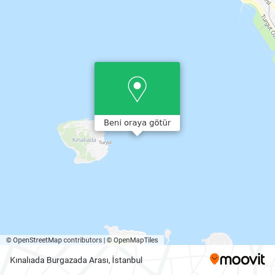 Kınalıada Burgazada Arası harita
