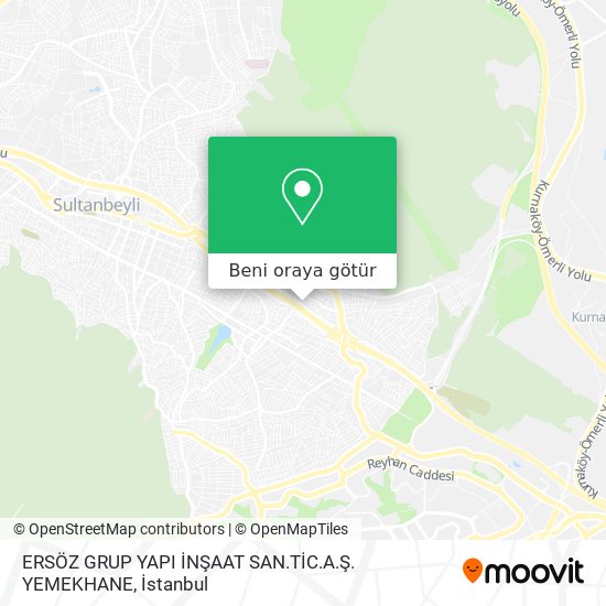 ERSÖZ GRUP YAPI İNŞAAT SAN.TİC.A.Ş. YEMEKHANE harita