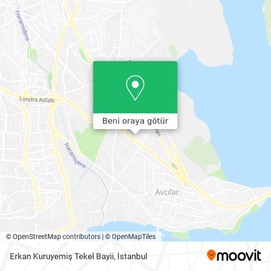 Erkan Kuruyemiş Tekel Bayii harita