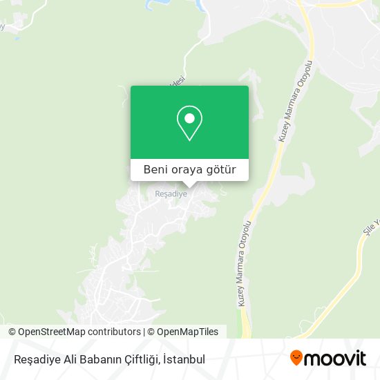 Reşadiye Ali Babanın Çiftliği harita
