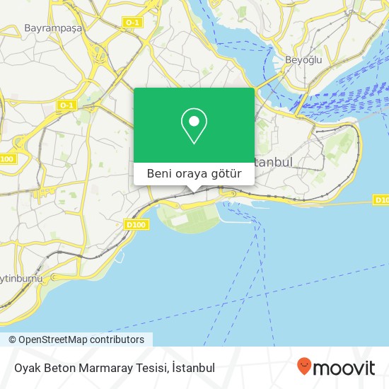 Oyak Beton Marmaray Tesisi harita