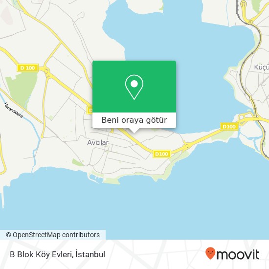 B Blok Köy Evleri harita