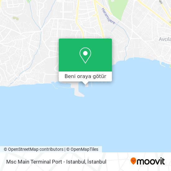 Msc Main Terminal Port - Istanbul harita