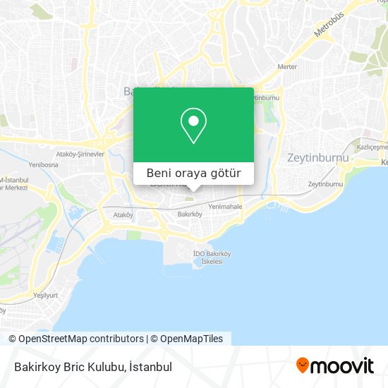 Bakirkoy Bric Kulubu harita
