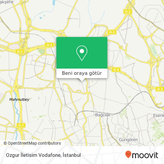 Ozgur İletisim Vodafone harita