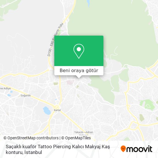 Saçaklı kuaför Tattoo Piercing Kalıcı Makyaj Kaş konturu harita